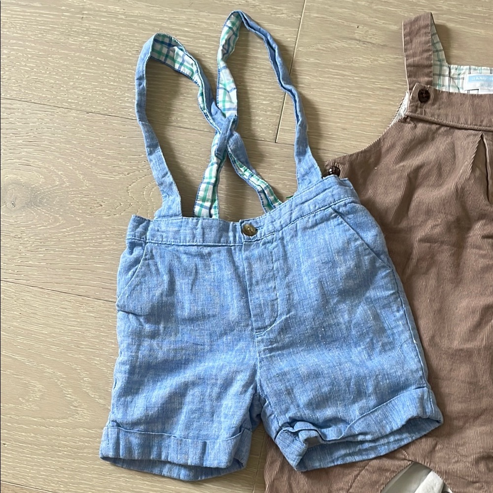 Janie and Jack overall set of 2